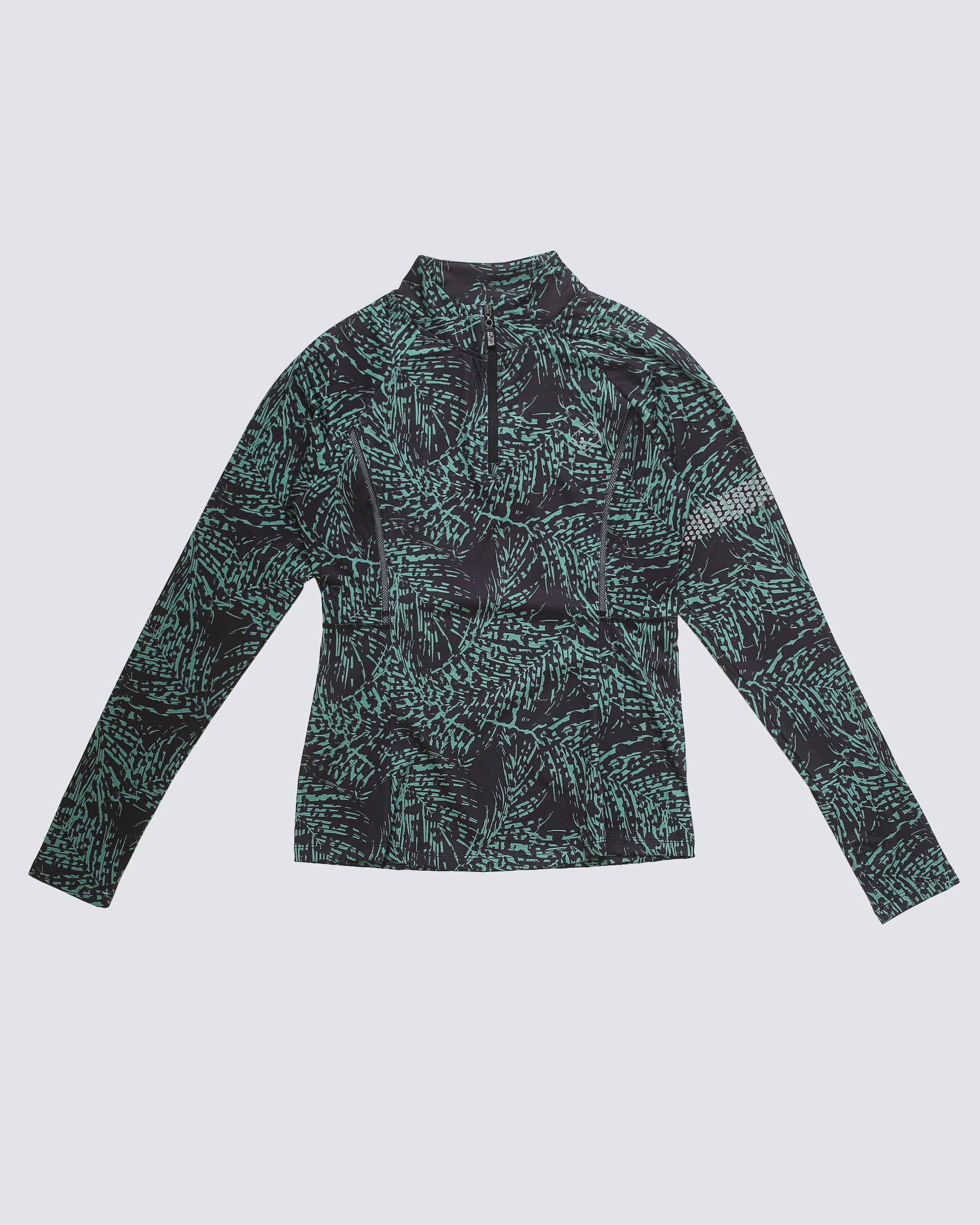 Julia zip Leo top - Army Groen/Zwart