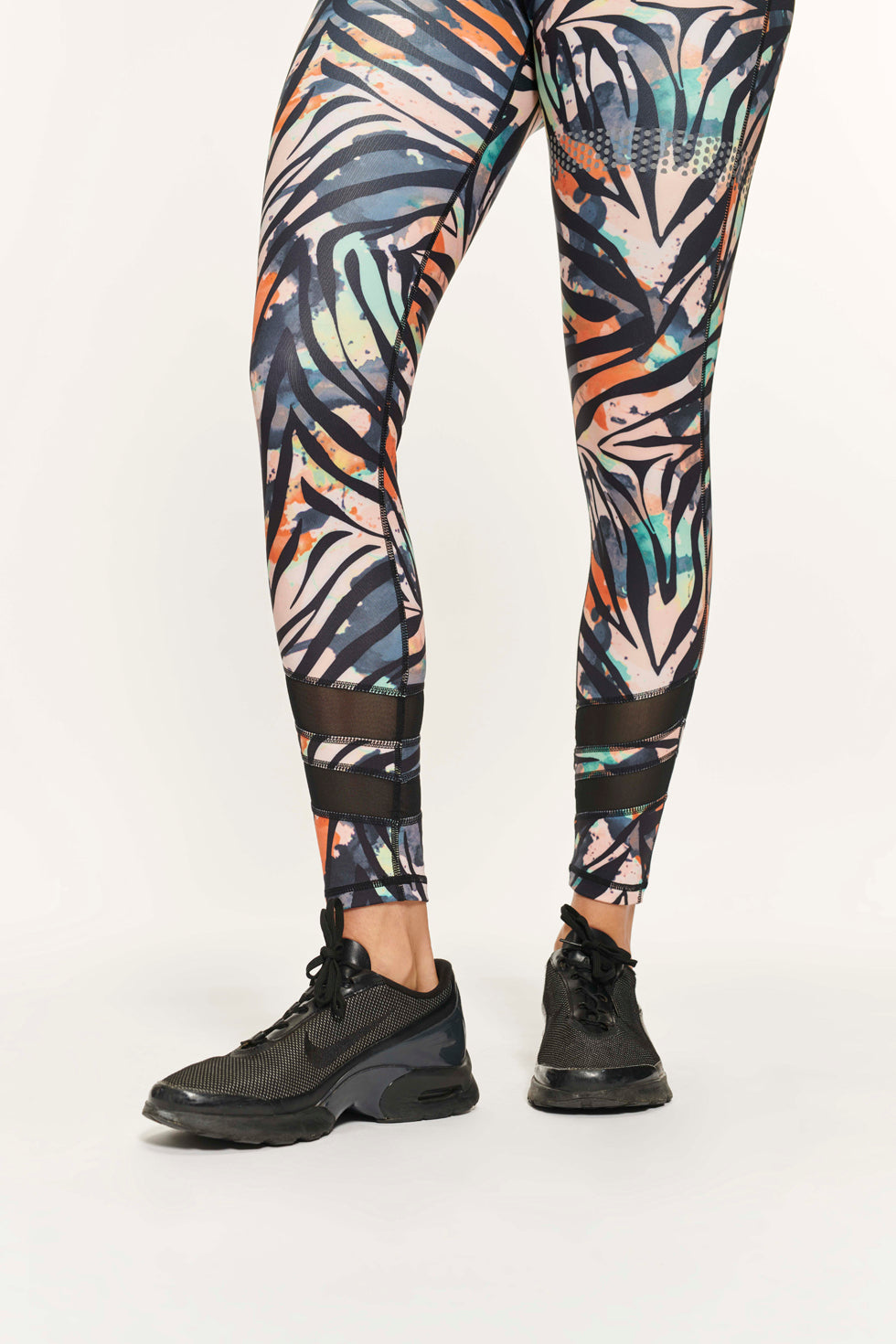 Mandy Zebra Mesh Leggings - Mehrfarbig