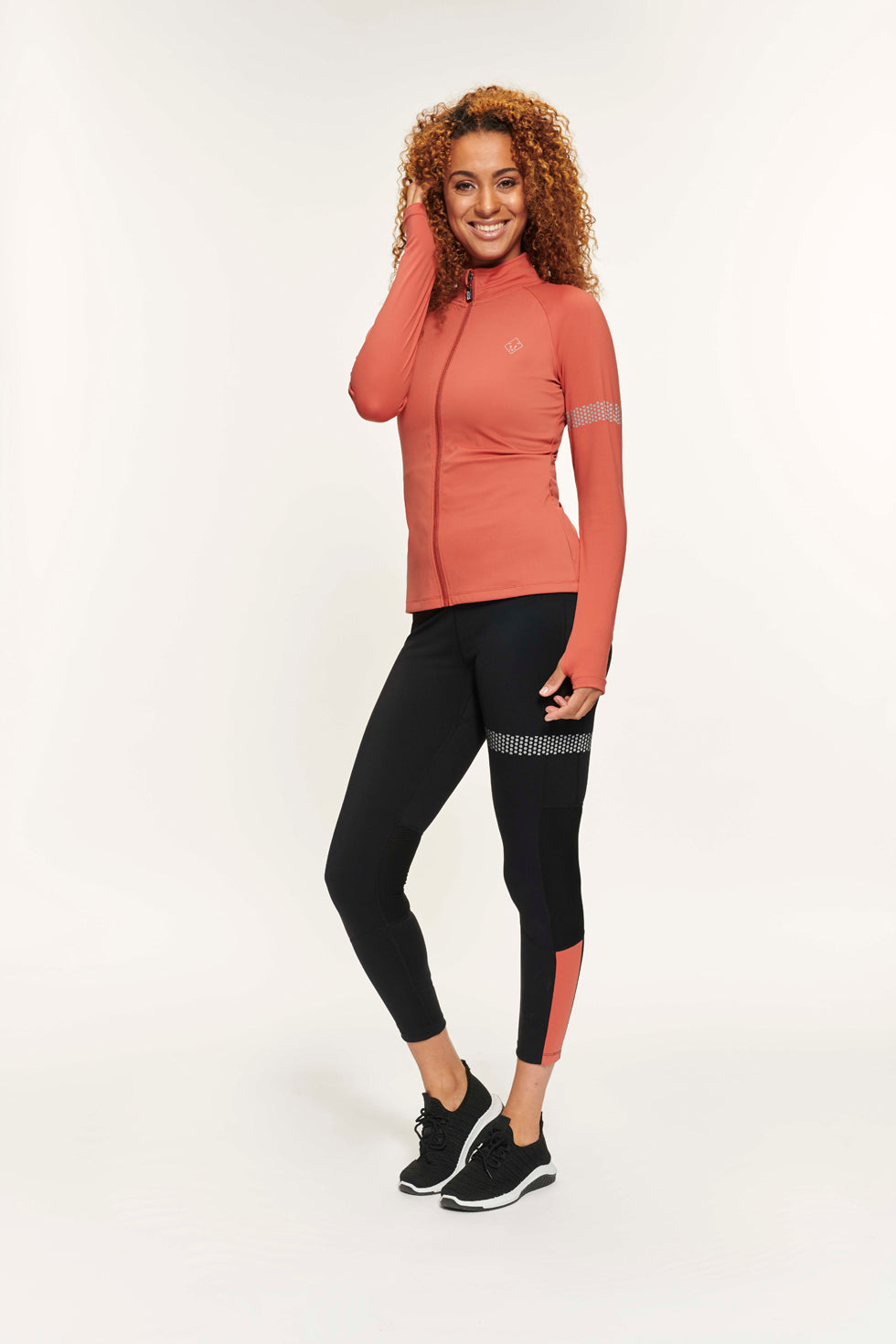 Power Zip Jacke - Koralle