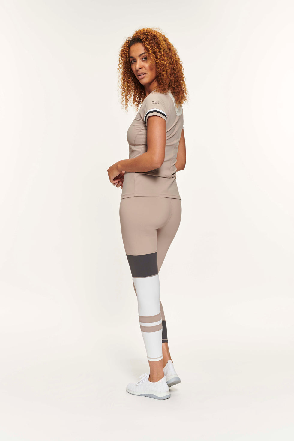 Sandy Colour Block Top - Sand