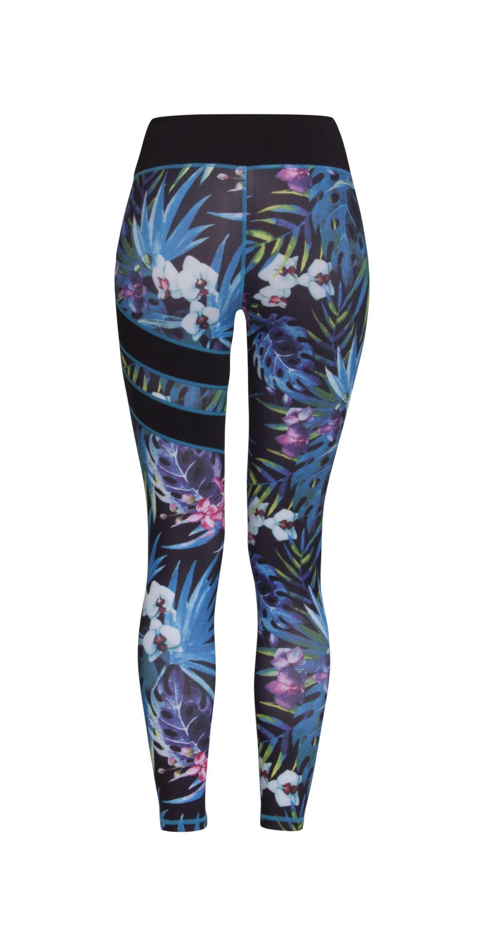 Denise Sport Legging - Black/Blue
