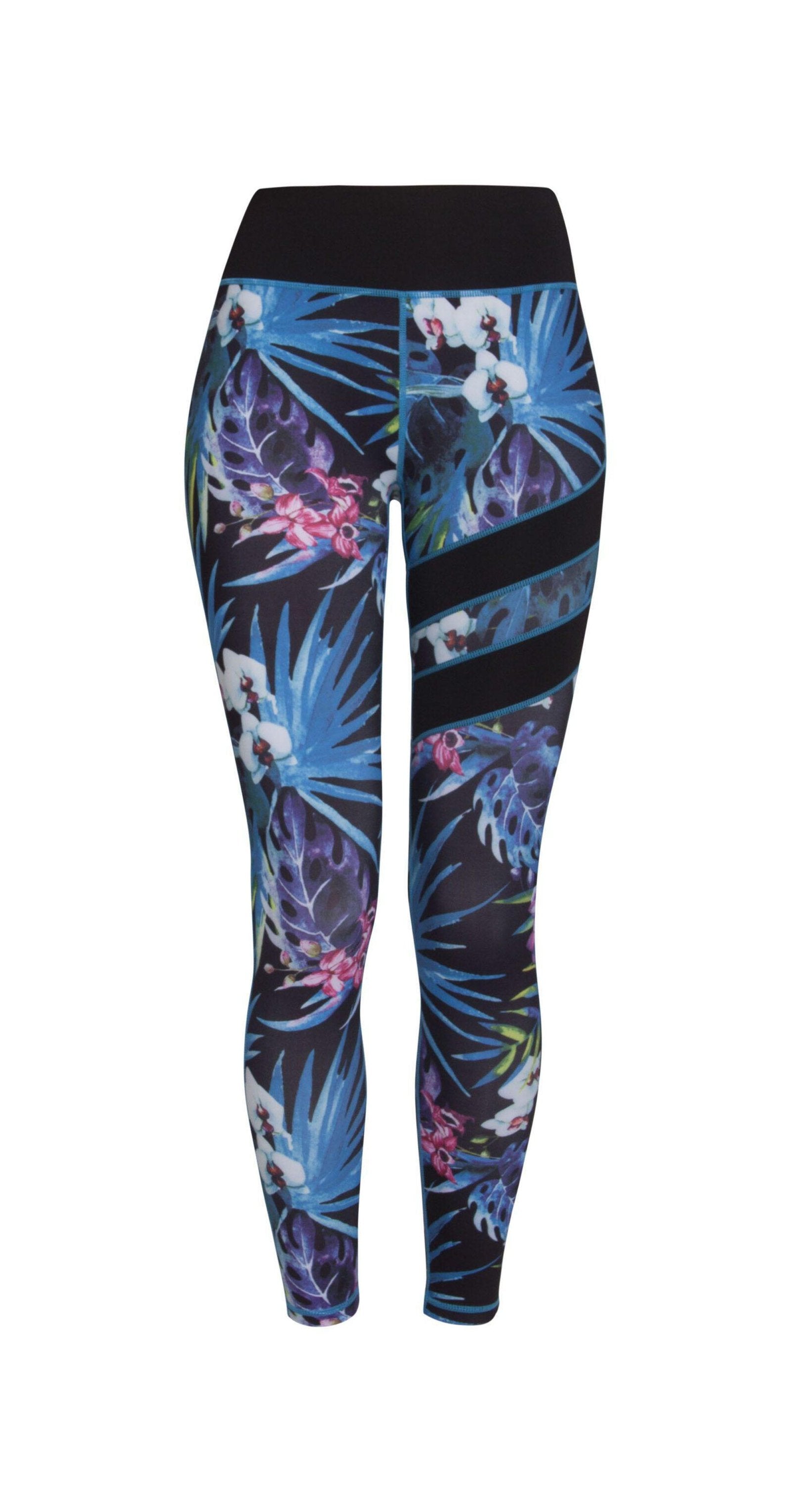 Denise Sport Legging - Black/Blue