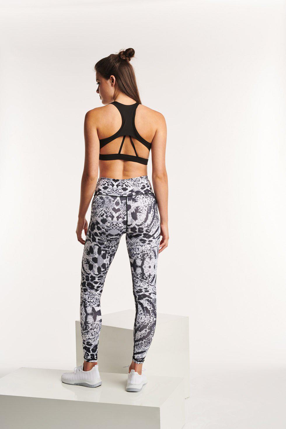 Geneva Sport Leggings - Black & White