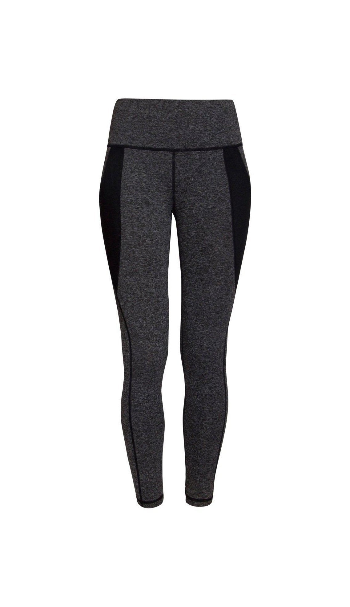 Sports Leggings - Gray & Black
