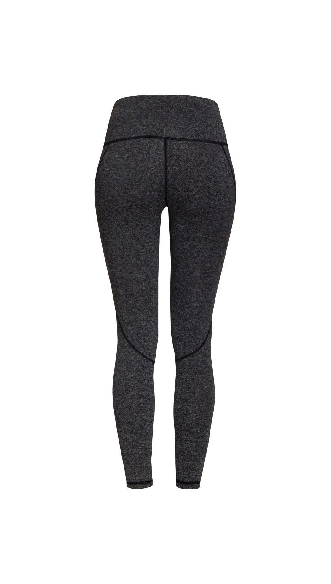 Sports Leggings - Gray & Black