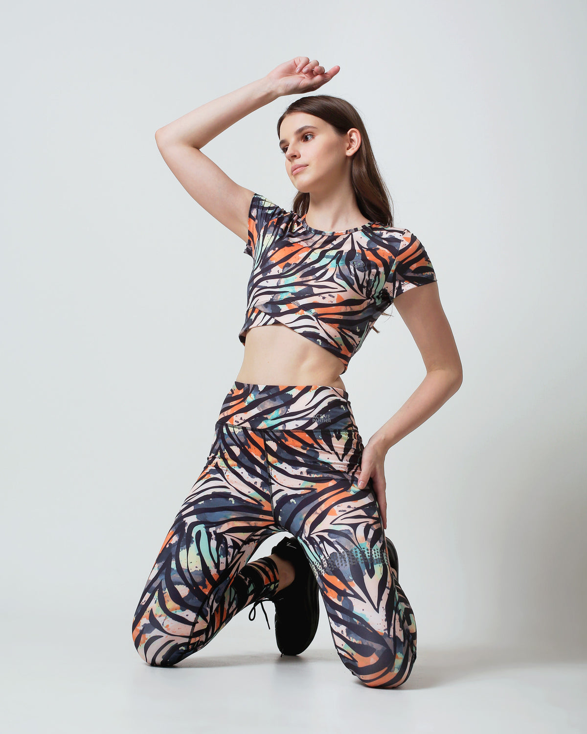 Active Panther - Zwart - Wendy top Zebra cross