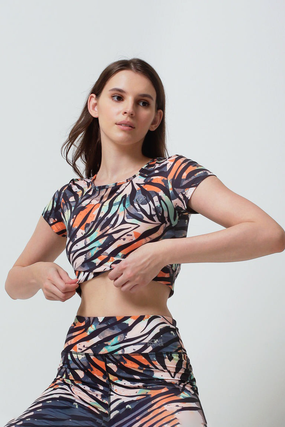 Wendy top Zebra cross - Black