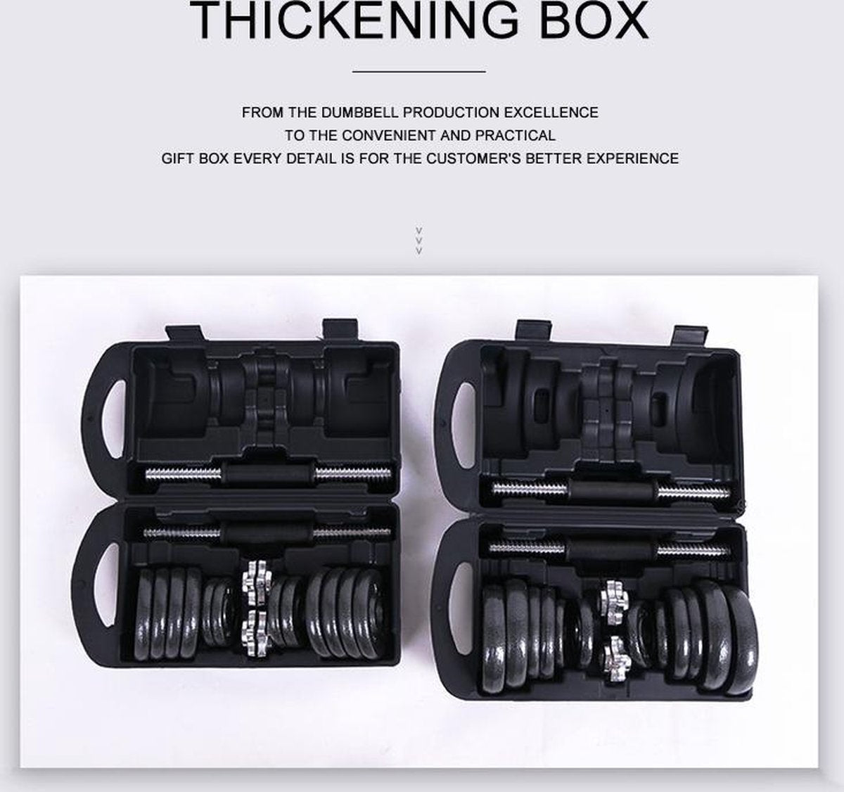 Active Panther Dumbbells 30 kg - Verstelbare Dumbbell set 2 stuks - Halterset Gewichten - Professionele gewichten