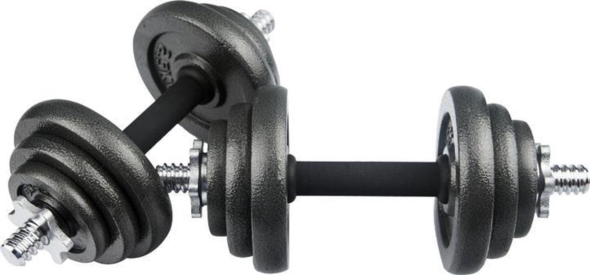 Active Panther Dumbbells 30 kg - Verstelbare Dumbbell set 2 stuks - Halterset Gewichten - Professionele gewichten