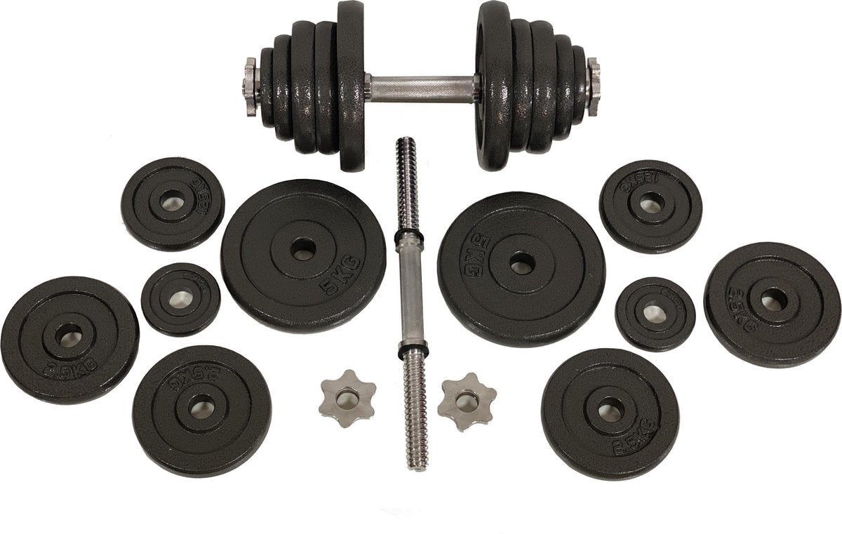 Active Panther Dumbbells 50 kg - Verstelbare Dumbbell set 2 stuks - Halterset Gewichten - Professionele gewichten