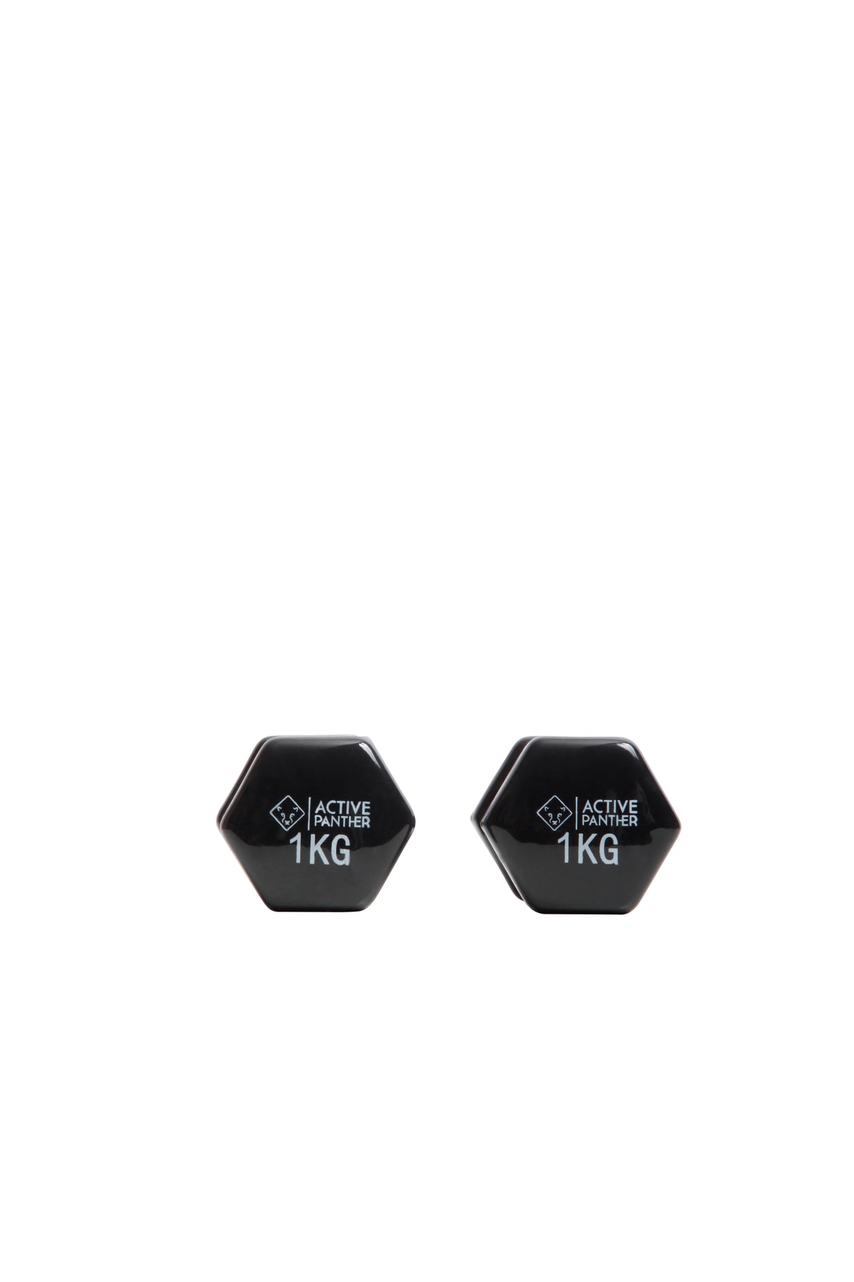 Active Panther Dumbbell set 1-5 kg - 30 kg totaal - Vinyl - Zwart