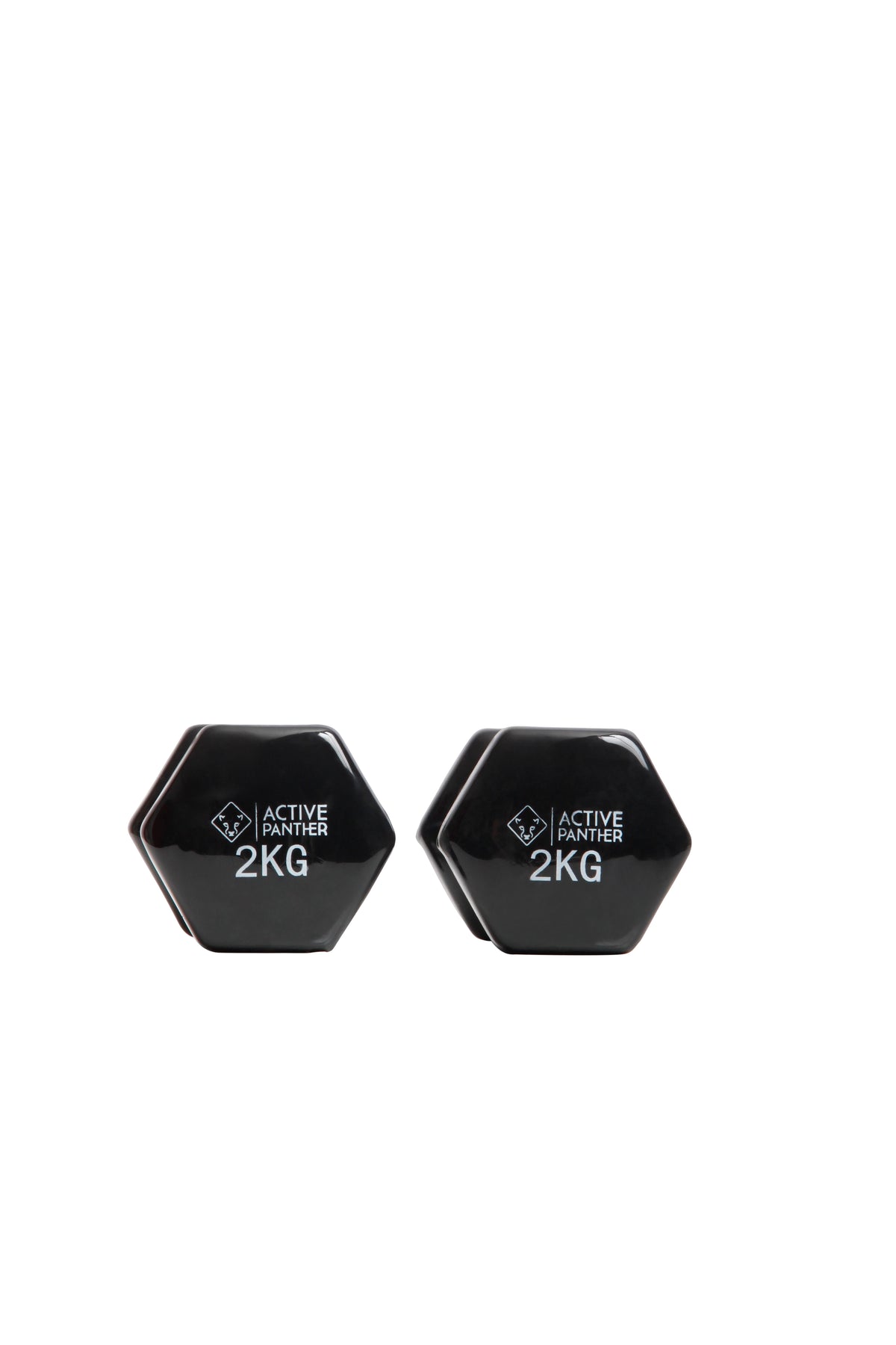 Active Panther Dumbbell set 1-5 kg - 30 kg totaal - Vinyl - Zwart