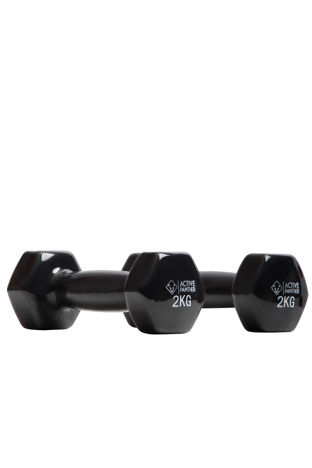 Active Panther Dumbbell set 1-5 kg - 30 kg totaal - Vinyl - Zwart
