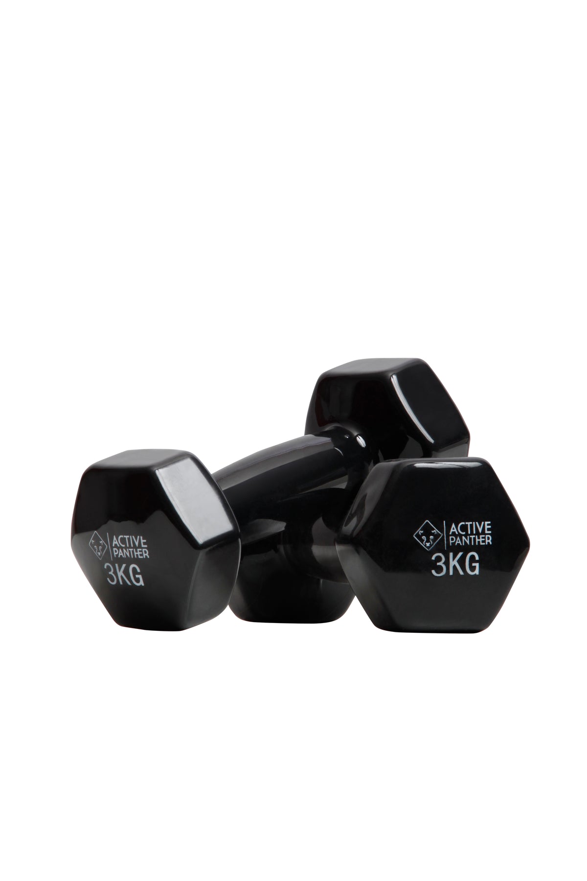Active Panther Dumbbell set 1-5 kg - 30 kg totaal - Vinyl - Zwart