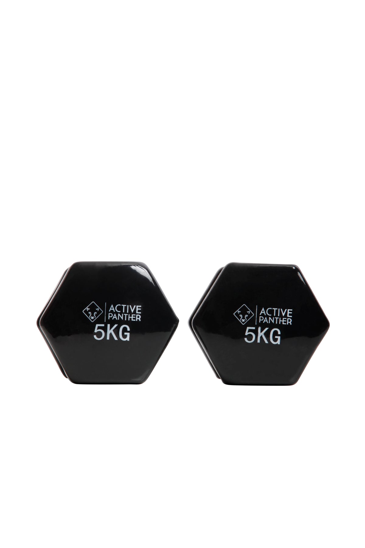 Active Panther Dumbbell set 1-5 kg - 30 kg totaal - Vinyl - Zwart