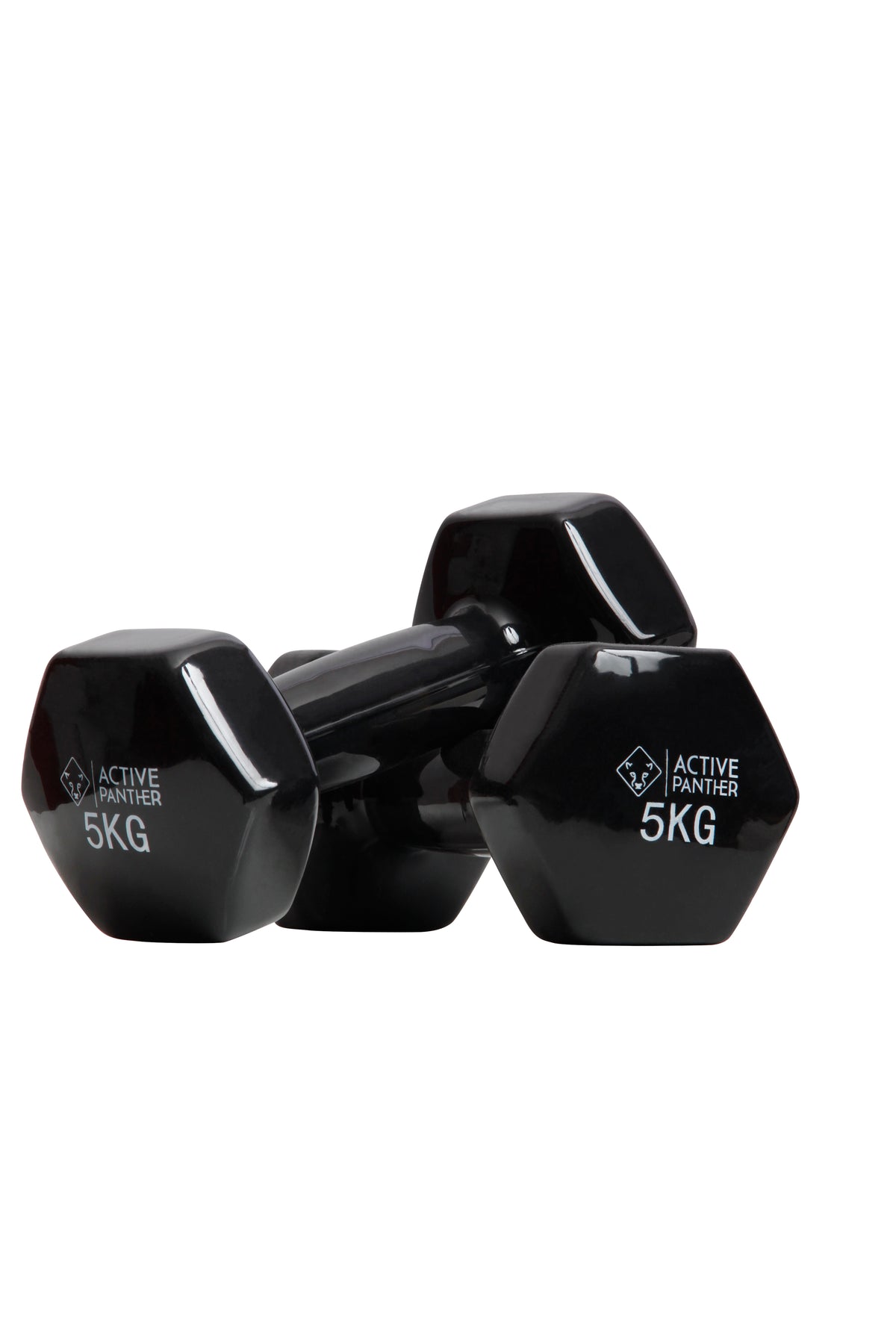 Active Panther Dumbbell set 1-5 kg - 30 kg totaal - Vinyl - Zwart