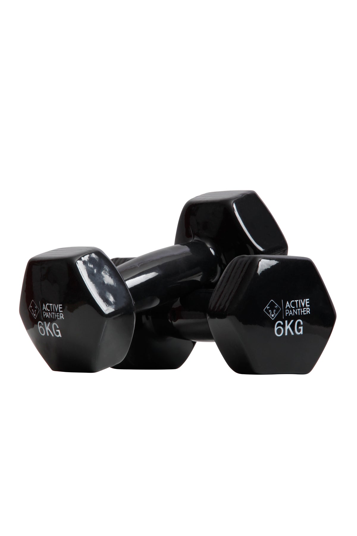 Active Panther Dumbbell set 1-10 kg - 92 kg totaal - Vinyl - Zwart