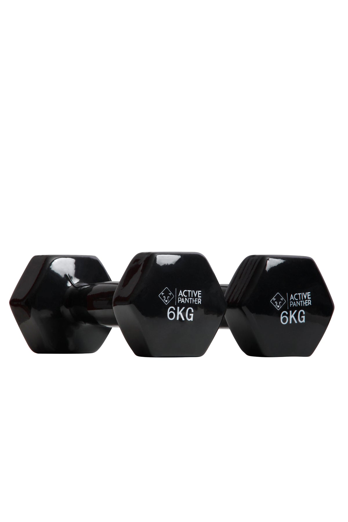 Active Panther Dumbbell set 1-10 kg - 92 kg totaal - Vinyl - Zwart
