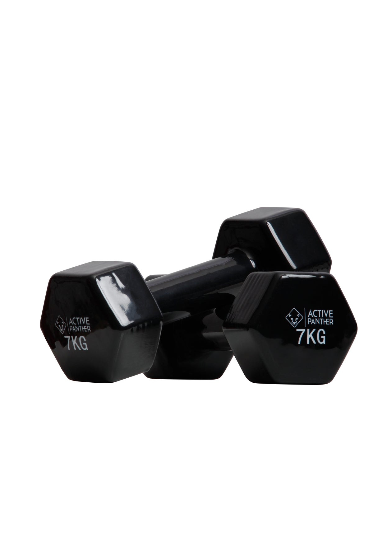Active Panther Dumbbell set 1-10 kg - 92 kg totaal - Vinyl - Zwart