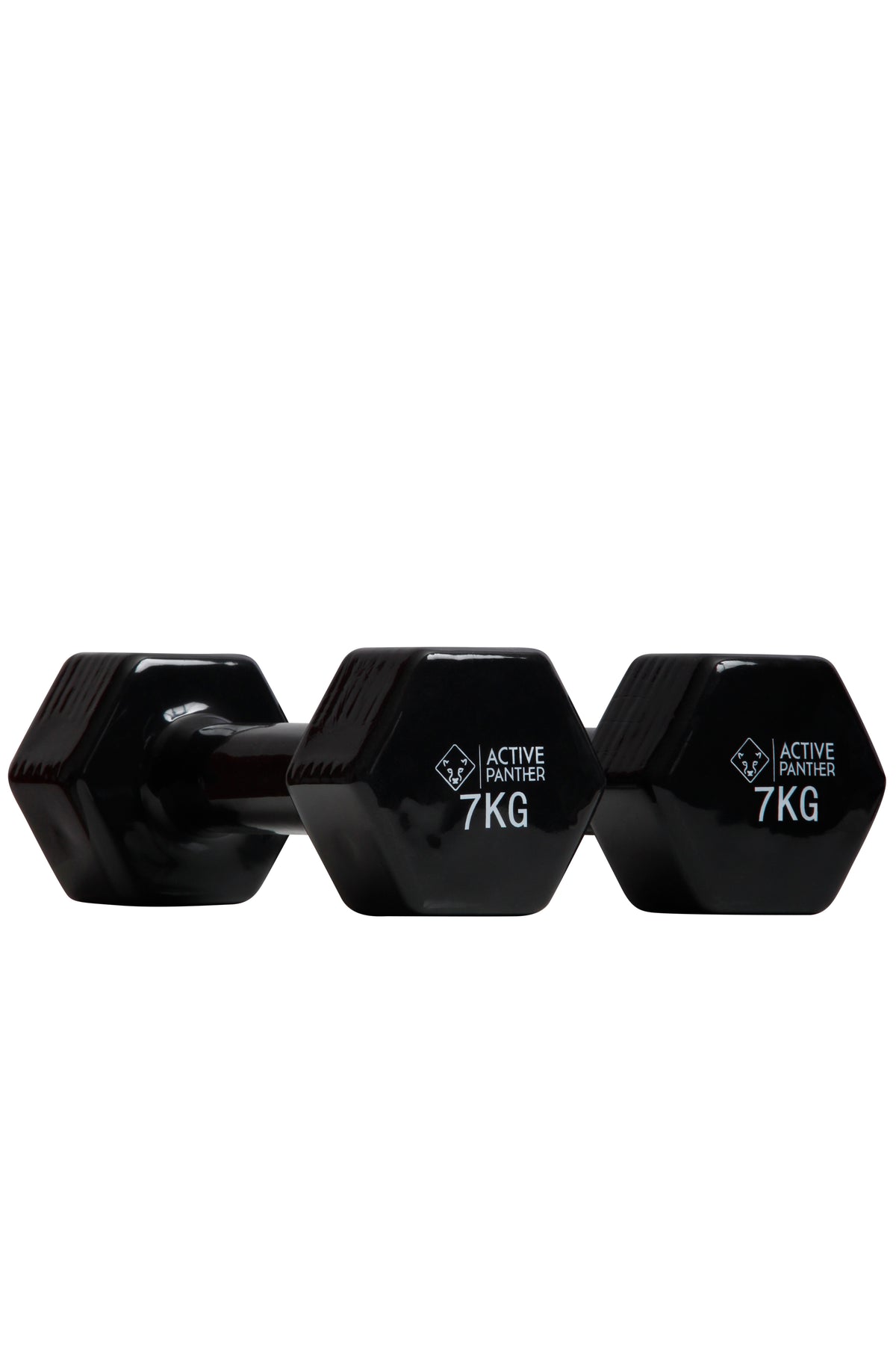 Active Panther Dumbbell set 1-10 kg - 92 kg totaal - Vinyl - Zwart