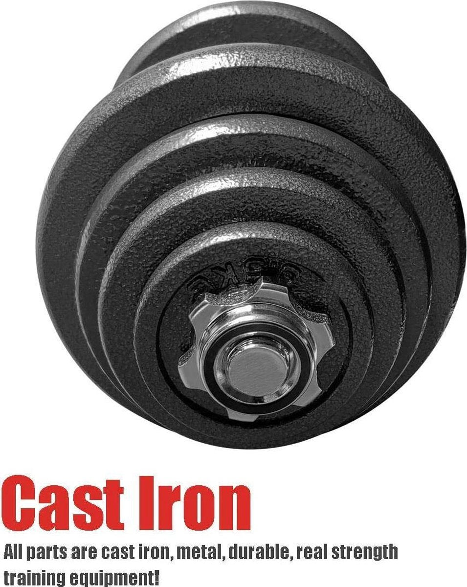Active Panther Dumbbells 30 kg - Verstelbare Dumbbell set 2 stuks - Halterset Gewichten - Professionele gewichten