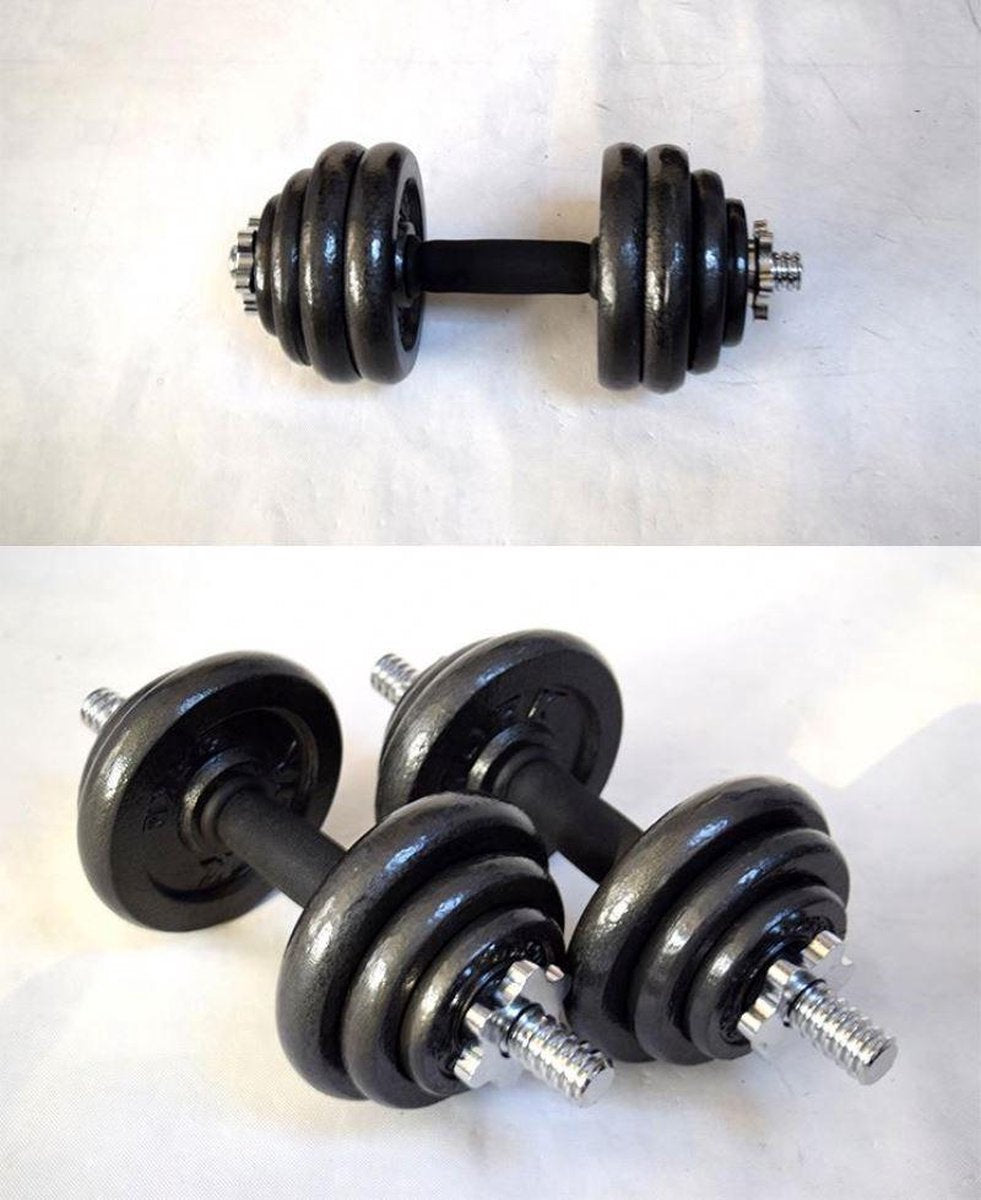 Active Panther Dumbbells 30 kg - Verstelbare Dumbbell set 2 stuks - Halterset Gewichten - Professionele gewichten