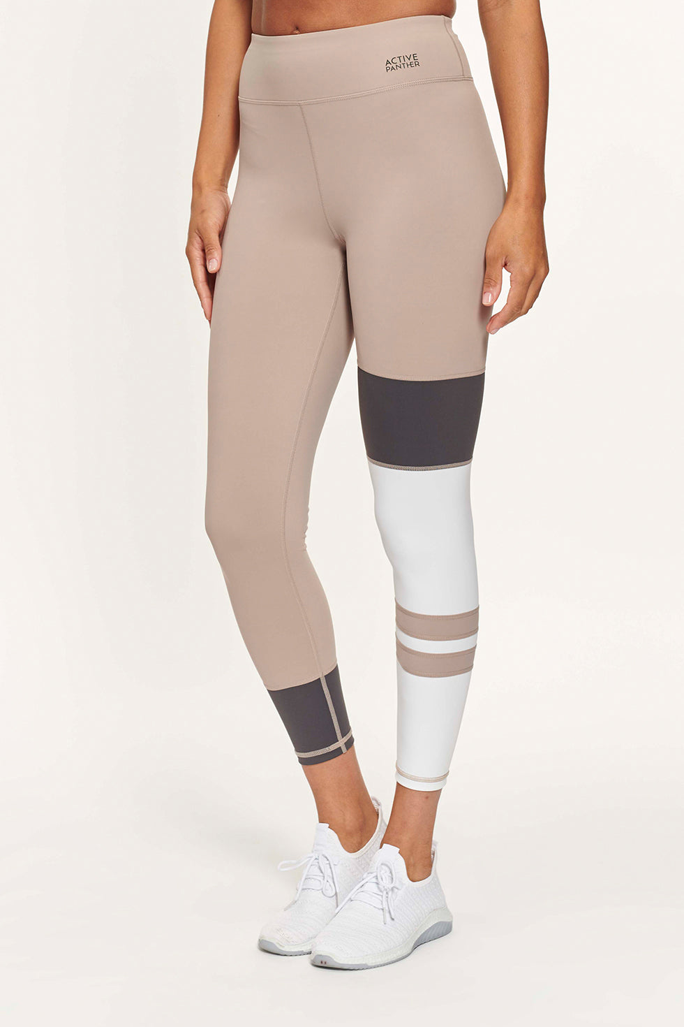 Demi Colour Block Legging - Sand