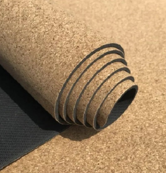 Active Panther Eco Kurk Yogamat - 100% Biologisch, Duurzaam, Ecologisch - Yoga, Hot Yoga, Pilates, Gymnastiek, Fitness, Meditatie - Anti-Slip Mat