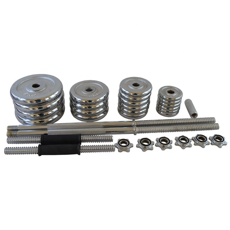 Active Panther dumbbell set chroom 50 kg - gewichtenset - halterset - professionele gewichten