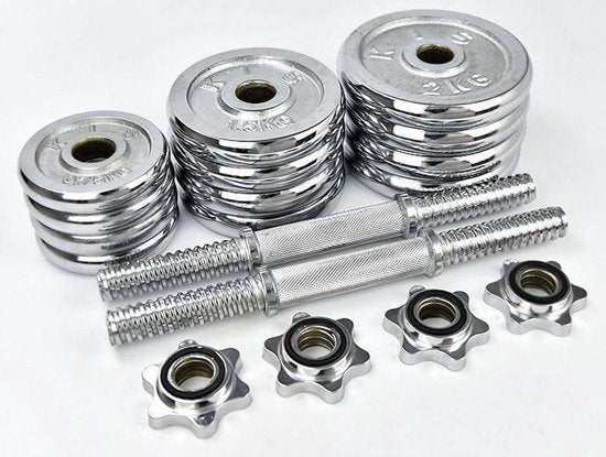 Dumbbell set Chroom 30 kg Totaal