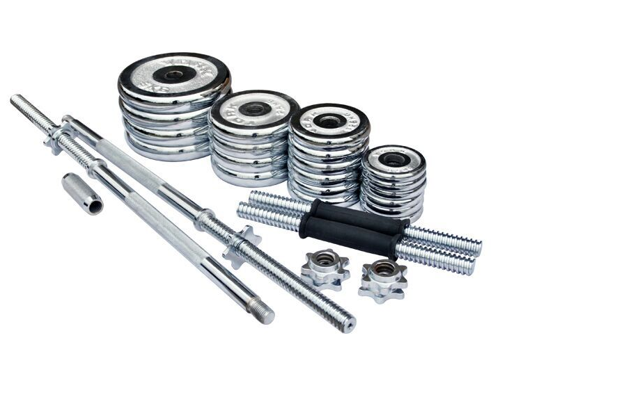 Active Panther dumbbell set chroom 50 kg - gewichtenset - halterset - professionele gewichten
