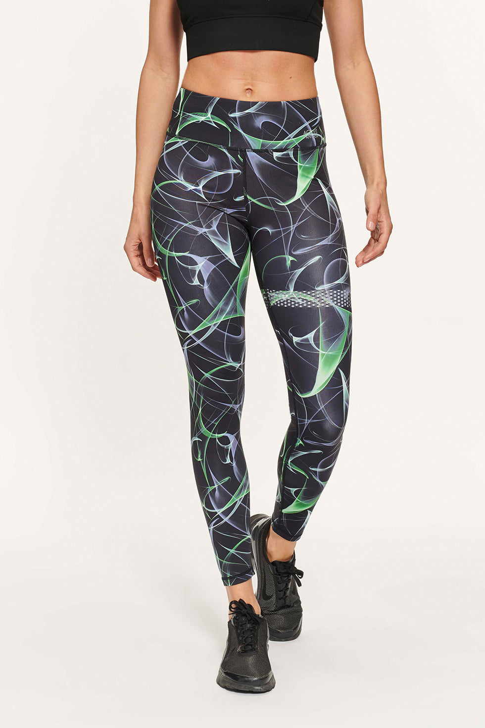 Lola Fantasy high waist Legging - Black & Green
