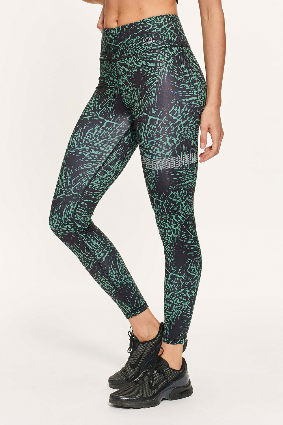 Lola Leaves high waist Legging - Green Leopard