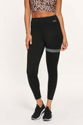 Active Panther – Schwarz – Lola Solid Leggings mit hoher Taille
