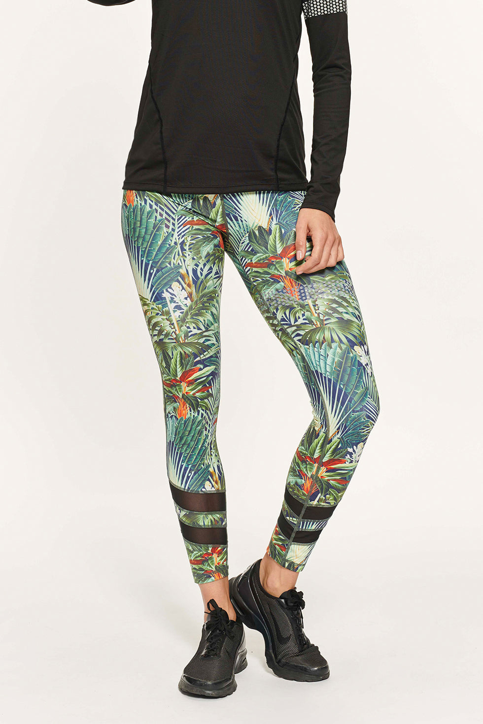Active Panther - Multicolor - Mandy Jungle Mesh Mesh Legging