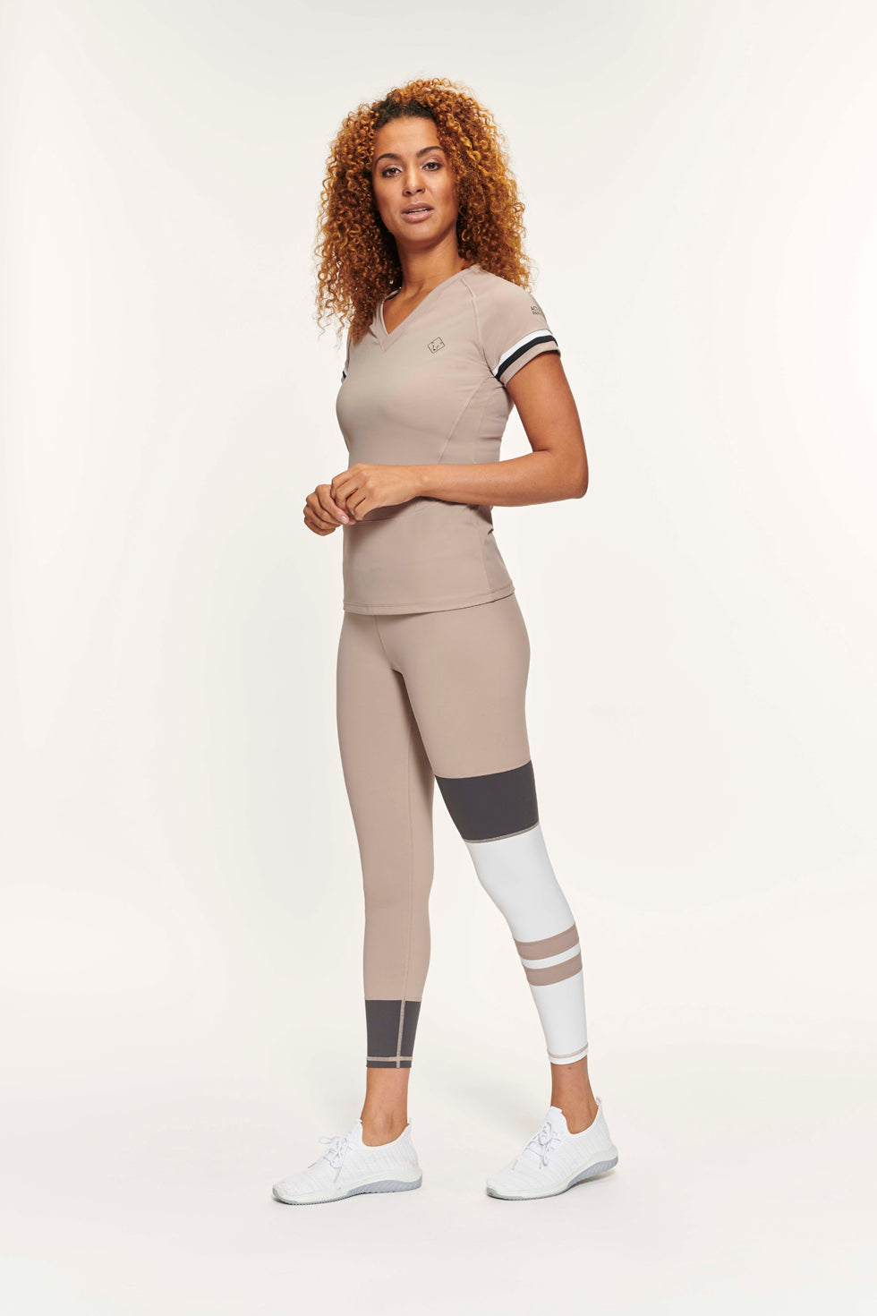 Sandy Colour Block Top - Sand