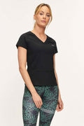 Active Panther - Schwarz - Sandy einfarbiges Top