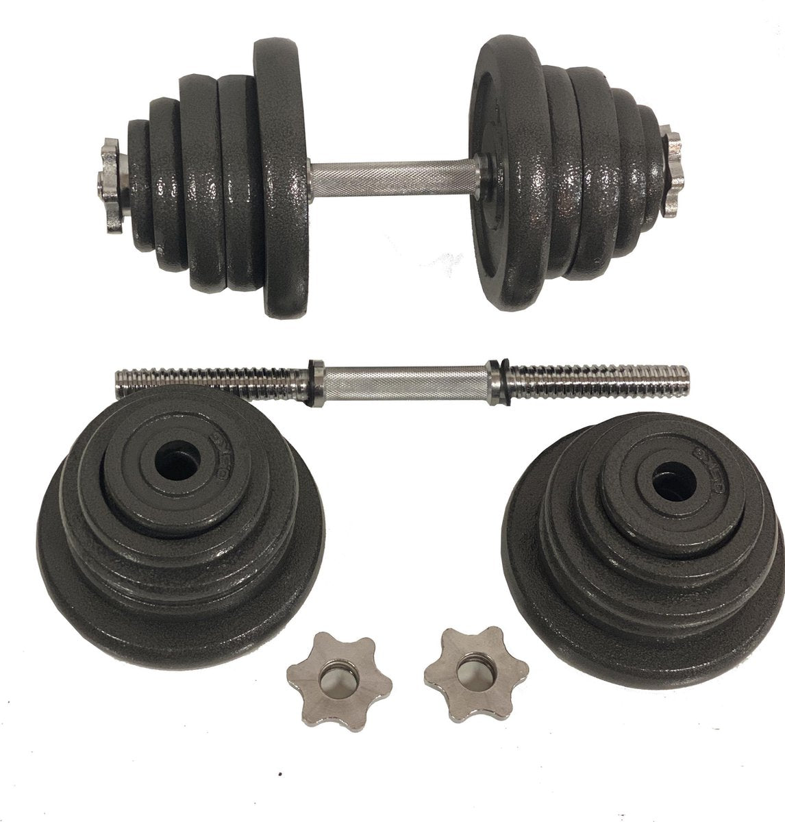 Active Panther Dumbbells 25 kg Totaal - Verstelbare Dumbbell set 2 stuks - Halterset - Professionele gewichten