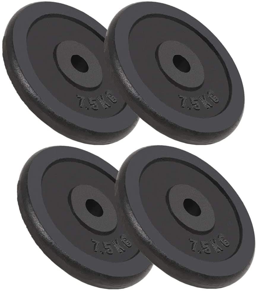 Active Panther Gewichten - Halterschijf Halterschijven set 15 kg - Gietijzer- 30 mm - 2x7.5 kg