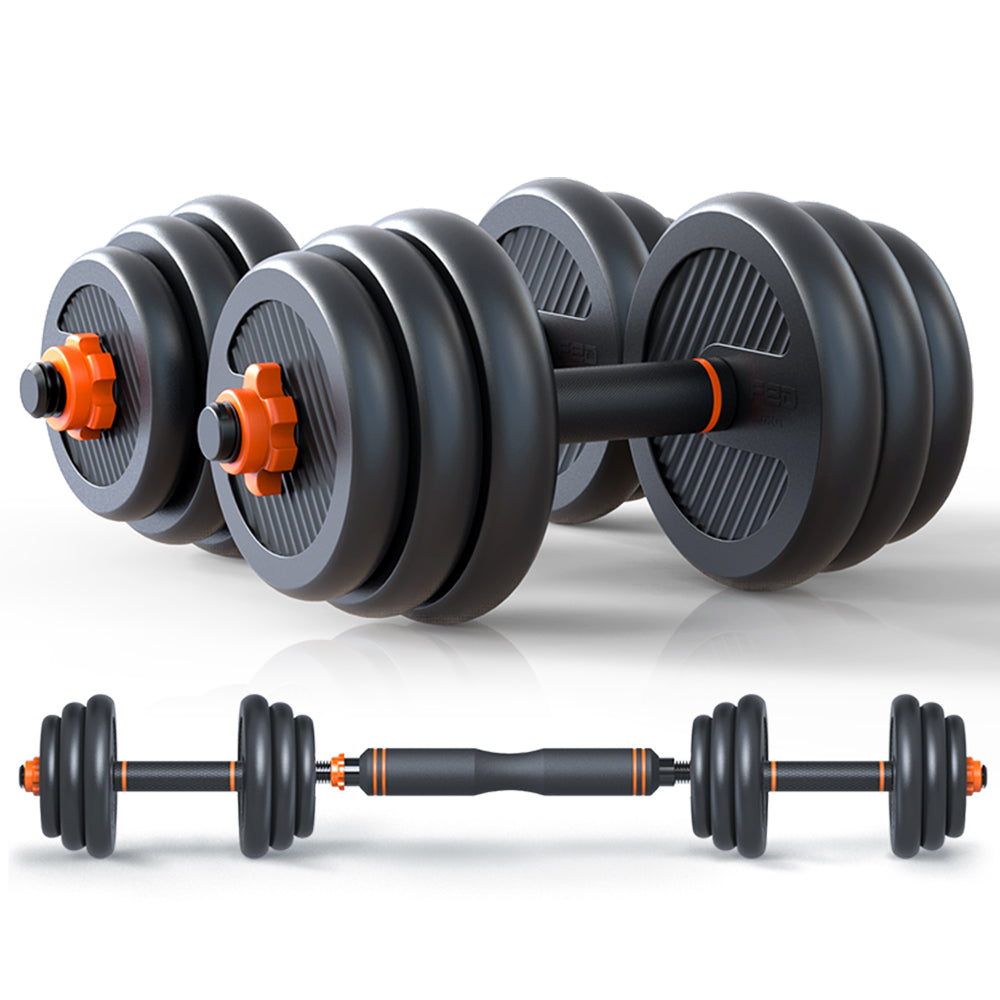 Active Panther Dumbbell set 40 kg - Zwart/Oranje Verstelbare Halter, Dumbbell & Kettlebell Stang 40 kg Totaal
