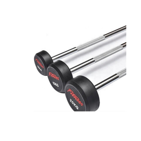 Active Panther Halterstang Vaste Halterstang Gietijzer rubber coating 20 tot 30 kg Gewichtenstang – Dumbbell Stang-Fitnessapparatuur & gewichten-Active Panther