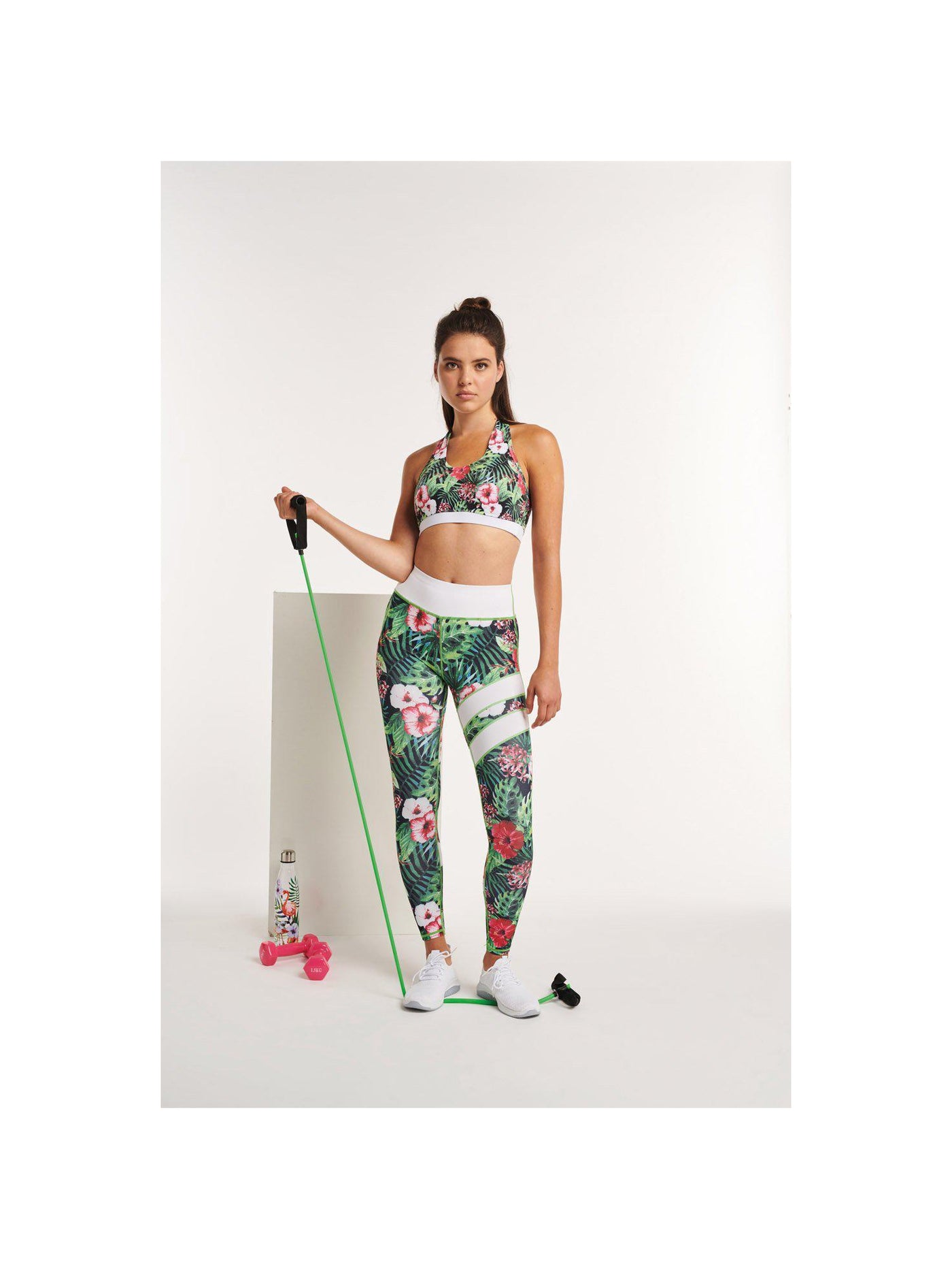 Legging sport fleuri best sale