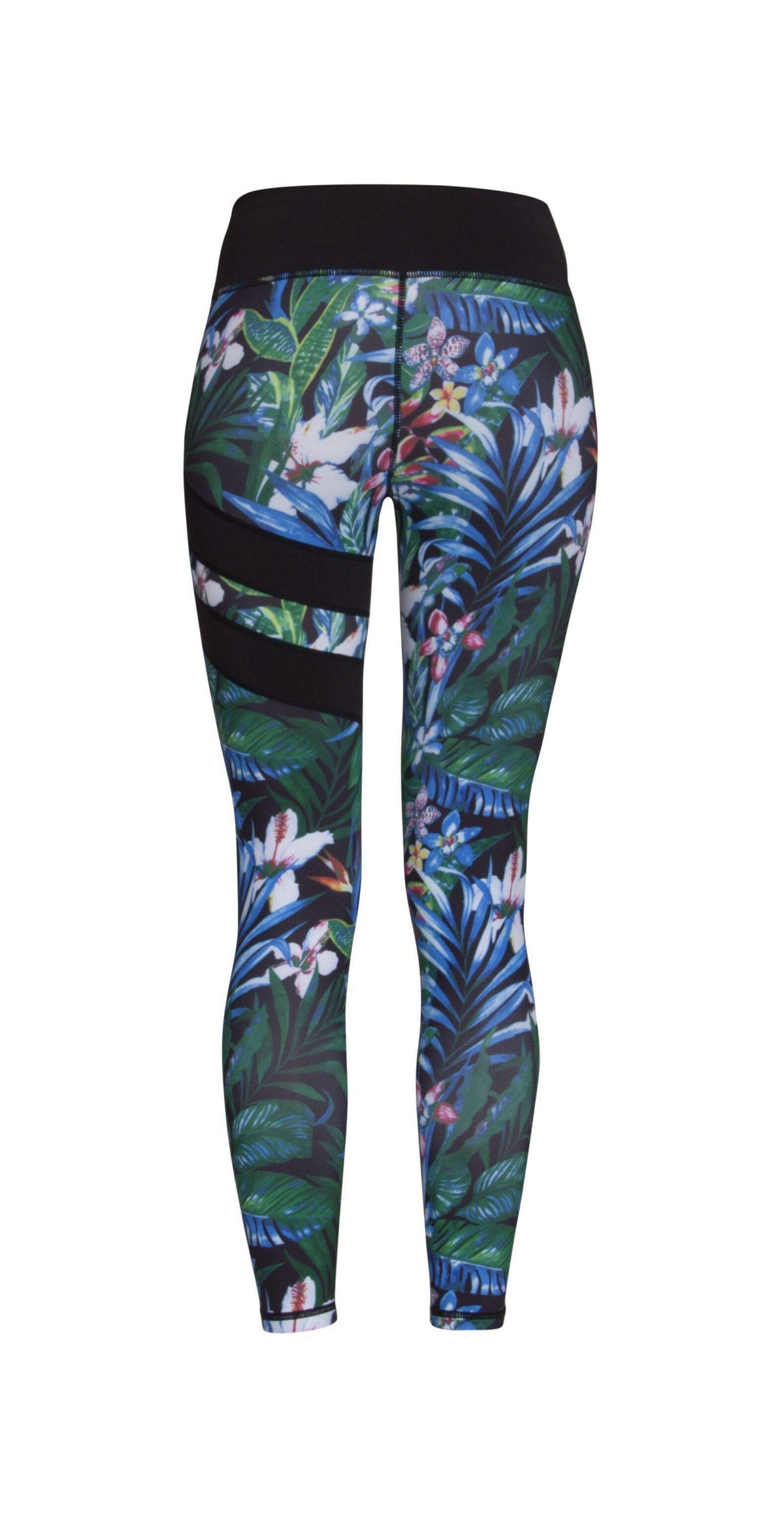 Active Panther - Zwart & Licht Blauw - Hannah Sport Legging