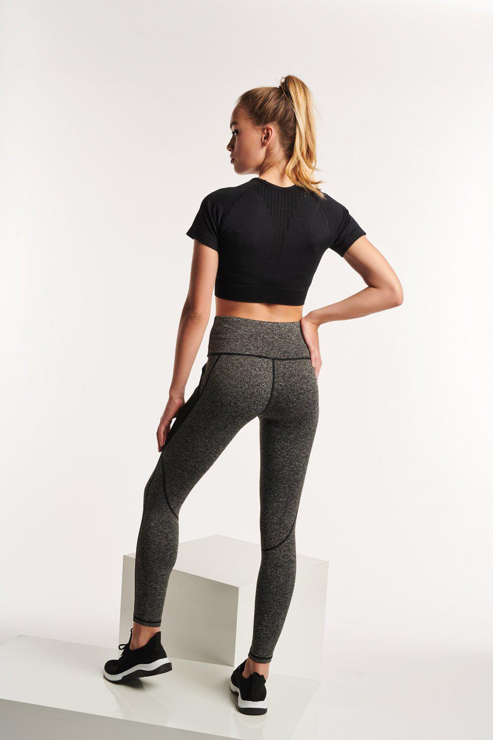 Sports Leggings - Gray &amp; Black